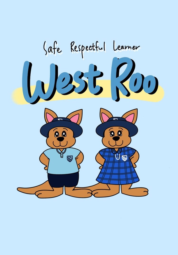 Poster of our West Ryde PBEL mascot - West Roo